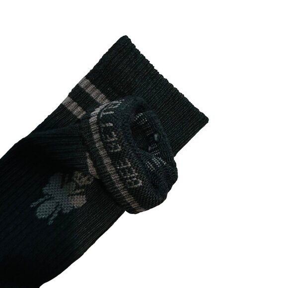 Bombas Crew socks size small black honeycomb arch support stay up antimicrobial - Picture 12 of 14